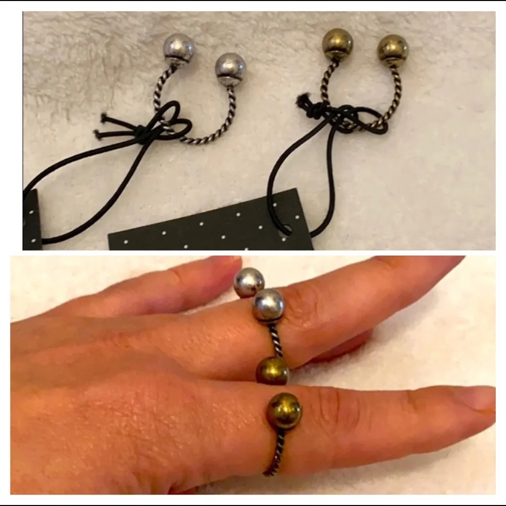 🆕K&K: Unique Open Rings- in Silver or Brass